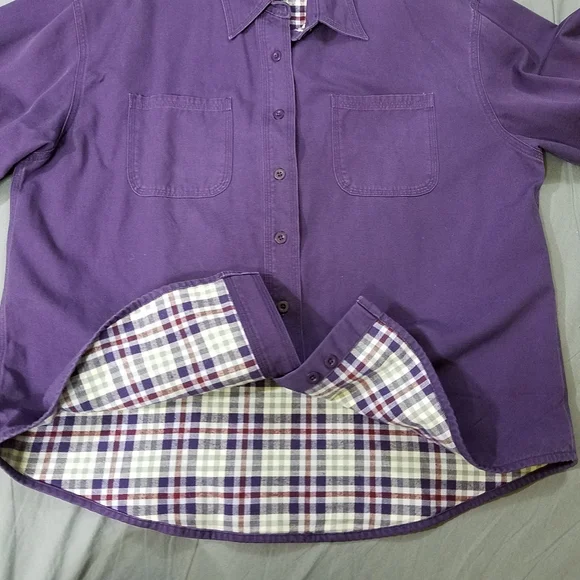 Cabela's shirt jacket purple outdoor wear large - Picture 7 of 9
